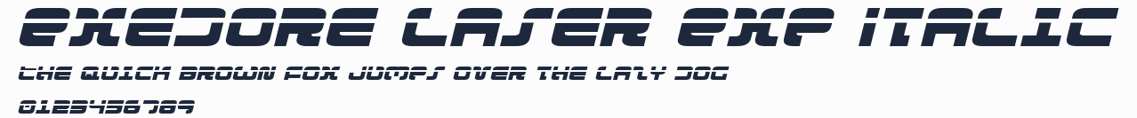 Exedore Laser Exp Italic預覽圖
