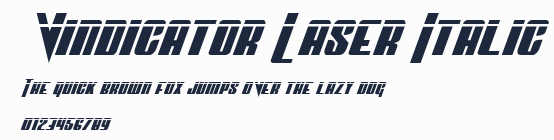 Vindicator Laser Italic預覽圖