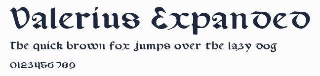 Valerius Expanded預覽圖