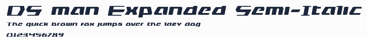 DS man Expanded Semi-Italic預覽圖