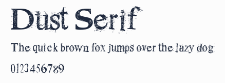 Dust Serif預覽圖