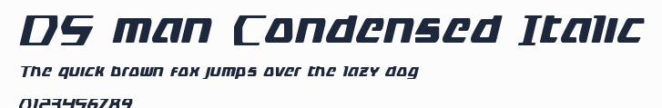 DS man Condensed Italic預覽圖