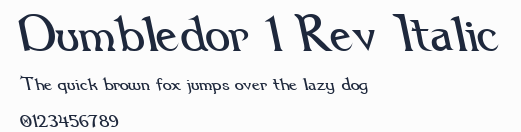 Dumbledor 1 Rev Italic預覽圖