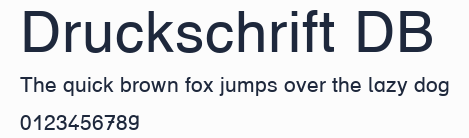 Druckschrift DB預覽圖