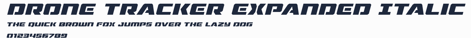 Drone Tracker Expanded Italic預覽圖