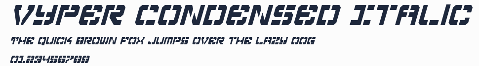 Vyper Condensed Italic預覽圖