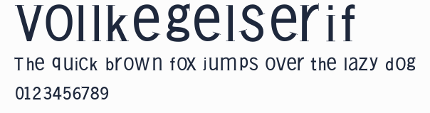 VollkegelSerif預覽圖