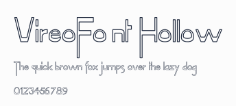 VireoFont Hollow預覽圖