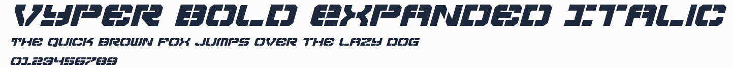 Vyper Bold Expanded Italic預覽圖