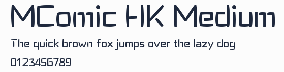 MComic HK Medium預覽圖