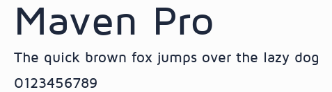 Maven Pro預覽圖