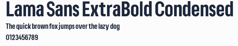 Lama Sans ExtraBold Condensed預覽圖