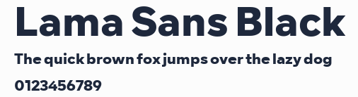 Lama Sans Black預覽圖