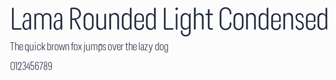 Lama Rounded Light Condensed預覽圖