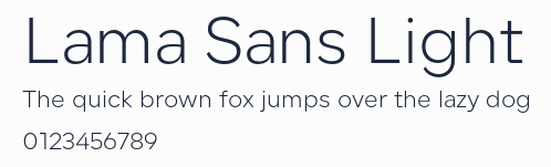 Lama Sans Light預覽圖
