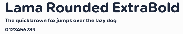 Lama Rounded ExtraBold預覽圖