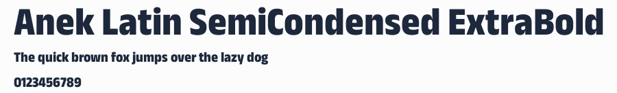 Anek Latin SemiCondensed ExtraBold預覽圖