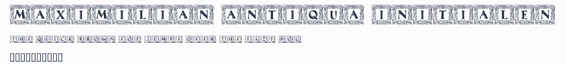 Maximilian Antiqua Initialen預覽圖