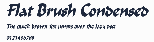Flat Brush Condensed預覽圖