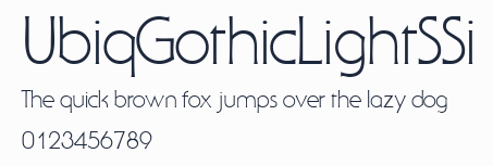 UbiqGothicLightSSi預覽圖