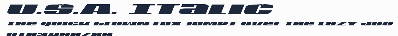 U.S.A. Italic預覽圖