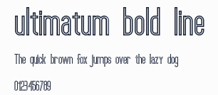 ultimatum bold line預覽圖