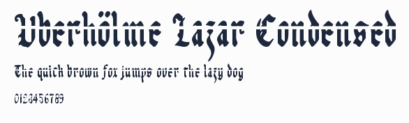 Uberhölme Lazar Condensed預覽圖