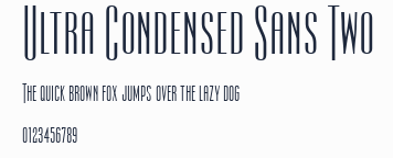 Ultra Condensed Sans Two預覽圖