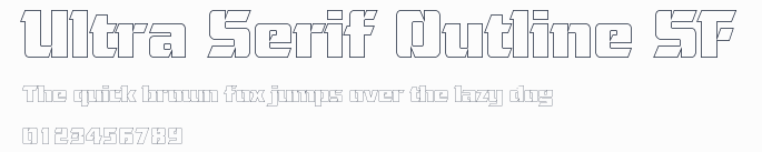 Ultra Serif Outline SF預覽圖