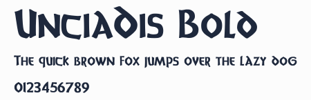 UnciaDis Bold預覽圖
