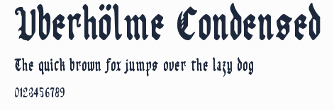 Uberhölme Condensed預覽圖