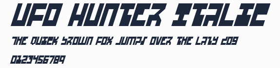 UFO Hunter Italic預覽圖