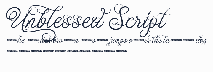 Unblessed Script預覽圖