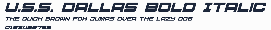 U.S.S. Dallas Bold Italic預覽圖