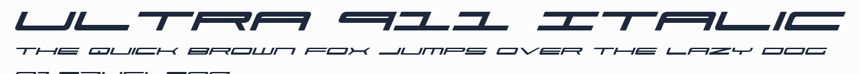 Ultra 911 Italic預覽圖