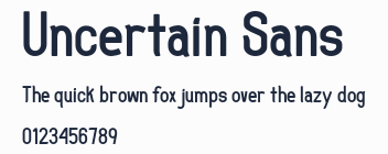 Uncertain Sans預覽圖