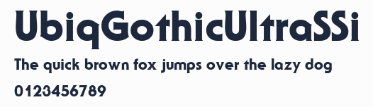 UbiqGothicUltraSSi預覽圖