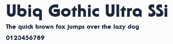 Ubiq Gothic Ultra SSi預覽圖