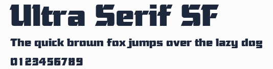 Ultra Serif SF預覽圖