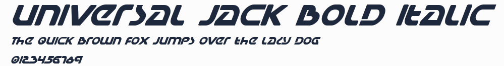 Universal Jack Bold Italic預覽圖