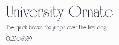University Ornate預覽圖