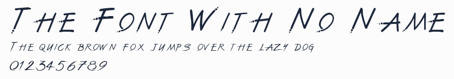 The Font With No Name