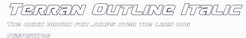 Terran Outline Italic