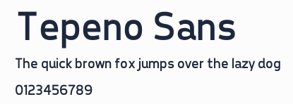 Tepeno Sans