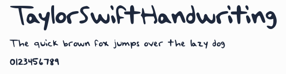 TaylorSwiftHandwriting