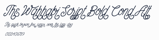 The Wahhabi Script Bold Cond Alt