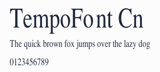 TempoFont Cn