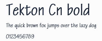 Tekton Cn bold
