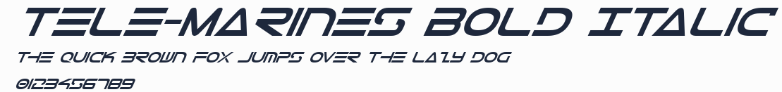 Tele-Marines Bold Italic