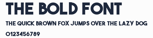 The Bold Font